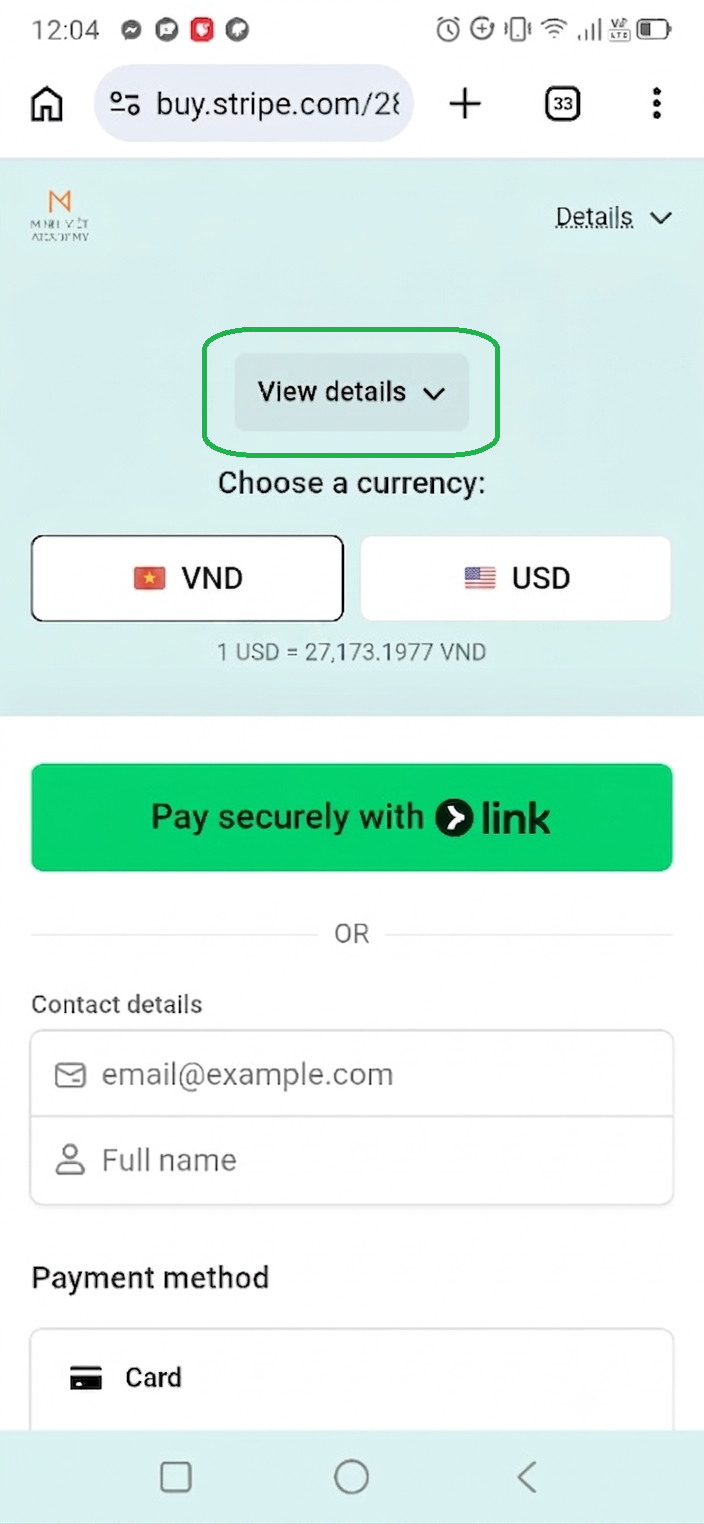 Hướng dẫn xem chi tiết sản phẩm trên Stripe